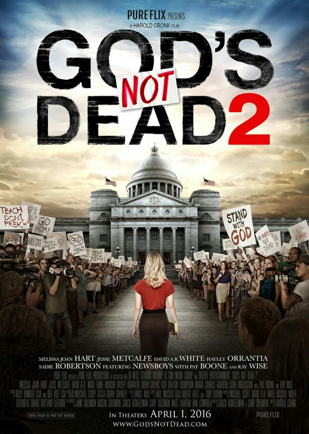 "God's Not Dead 2" unconvincingly attempts to illustrate a war on Christianity.&nbsp;