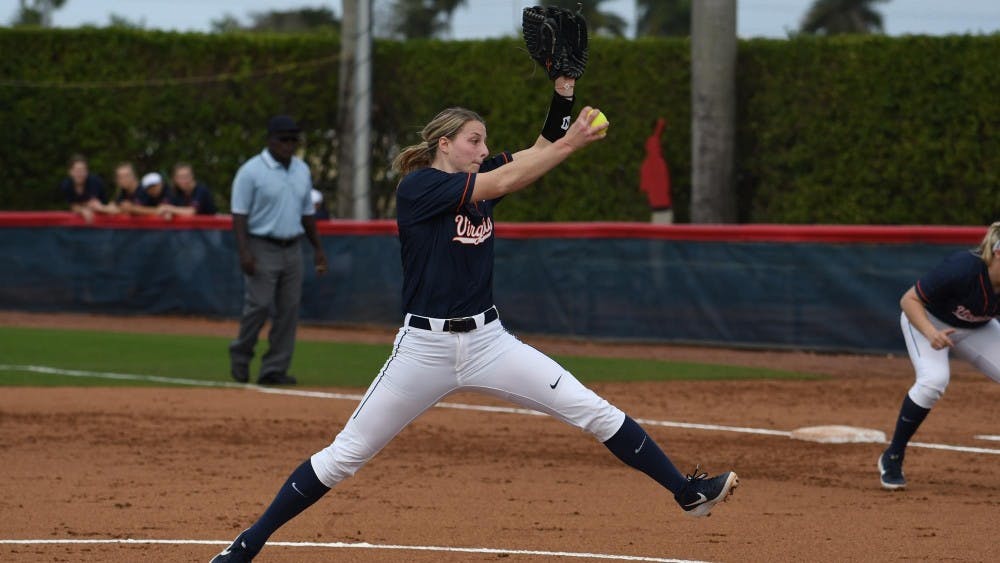 Senior pitcher Allyson Frei tossed a complete game shutout against Hampton.
