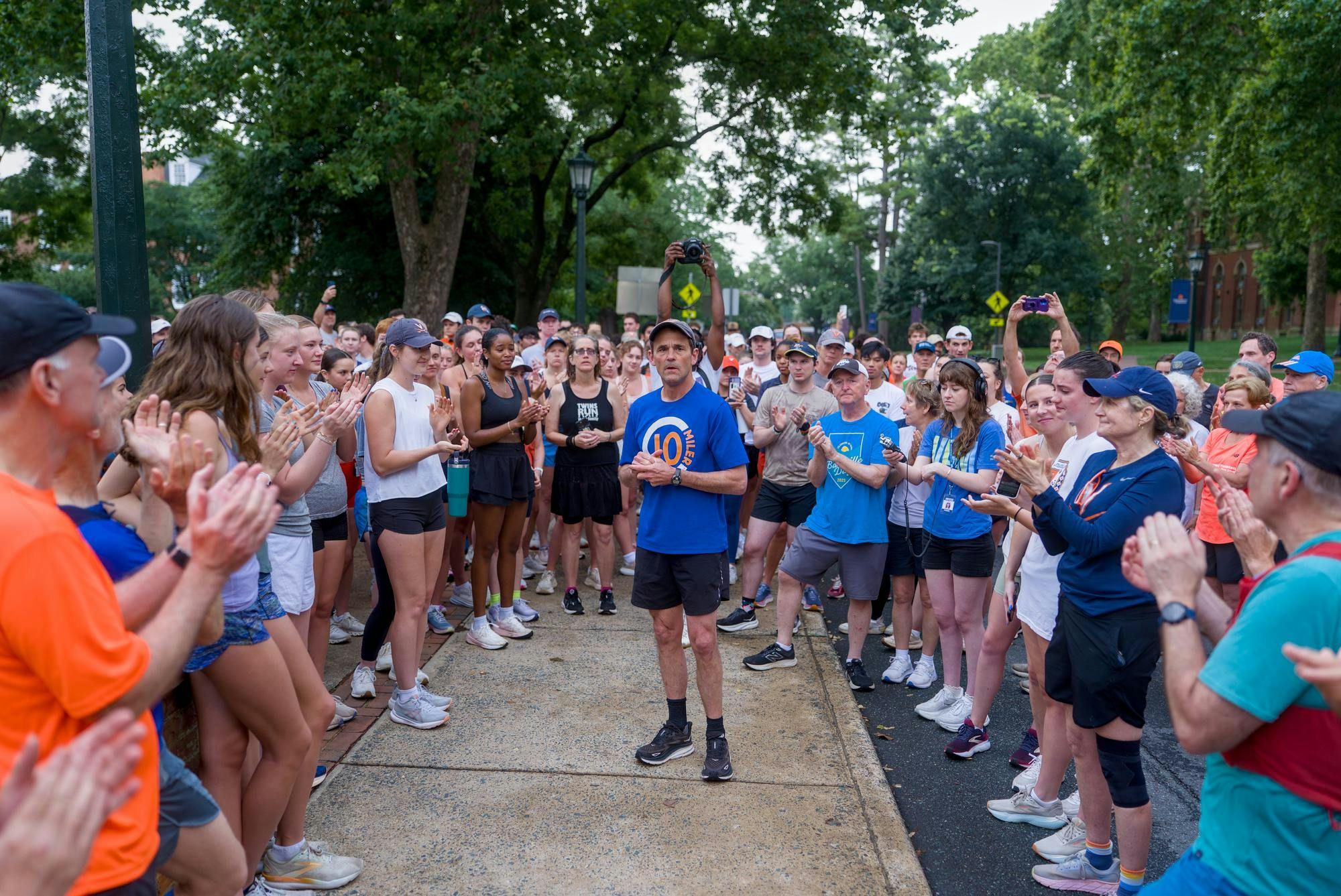 Ryan showed up to run in good spirits and thanked everyone in attendance for their support.