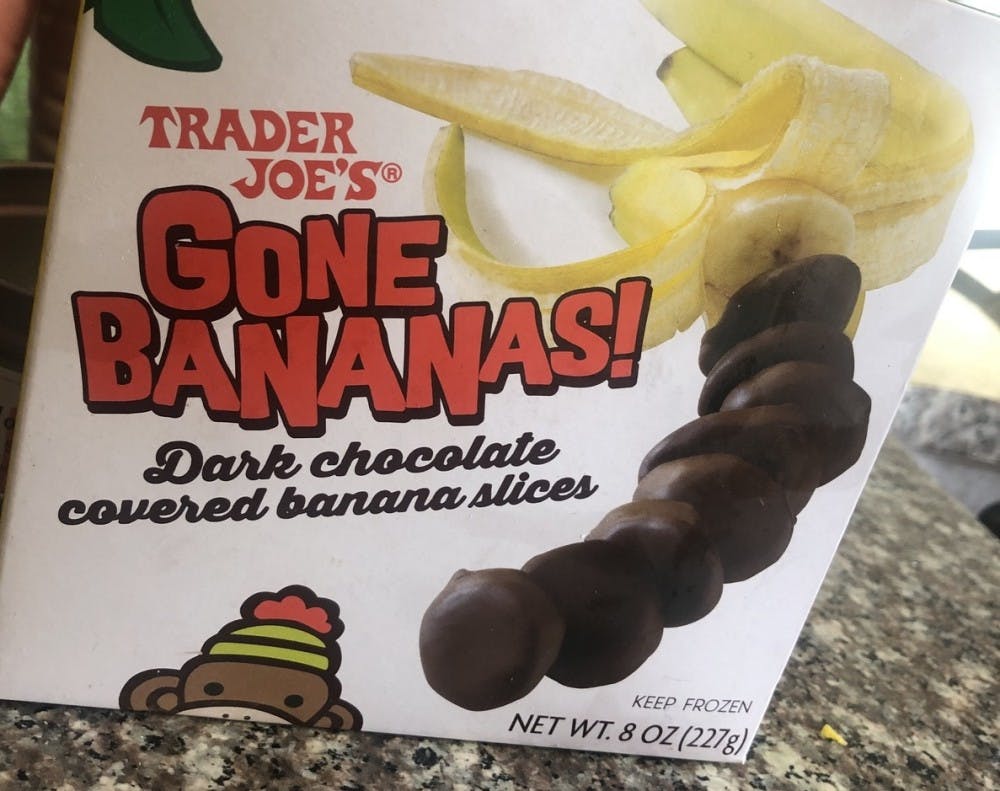 With 20 slices of dark chocolate covered bananas for $2.99, Trader Joe's Gone Bananas can satisfy your sweet tooth. 