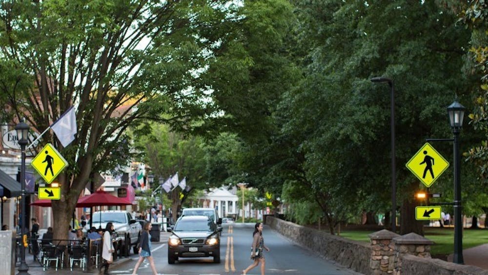 Charlottesville Police responded to the incident on the Corner and found the victim wounded though without any life-threatening injuries.