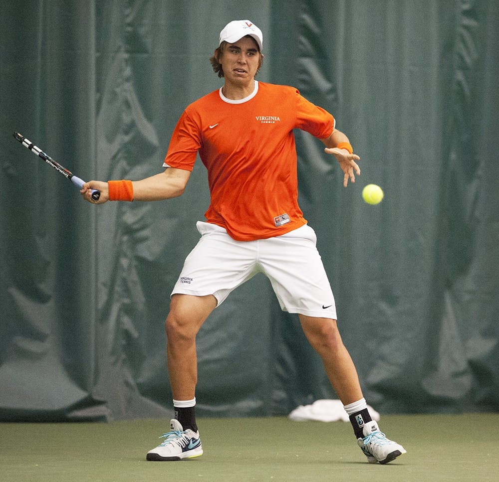 Senior Ryan Shane ruled out with an undisclosed injury Saturday, sophomore Collin Altamirano stepped into Virginia's No. 1 singles position. Altamirano gave his all in a 6-2, 6-3 defeat, as the shorthanded Cavaliers fell 4-3 in Urbana, Illinois.&nbsp;