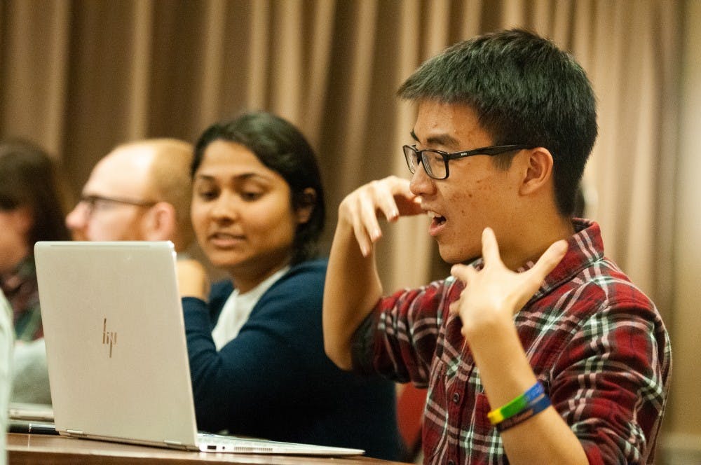 Third-year College Representative Derrick Wang provided a scenario in which the proposed amendments would alter an investigation. 
