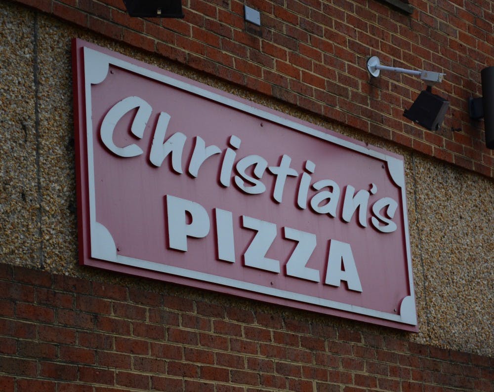 Christian's offers students a chance to get their pizza fix while out late at night. 