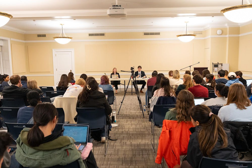The Student Council presidential debate was held Feb. 15