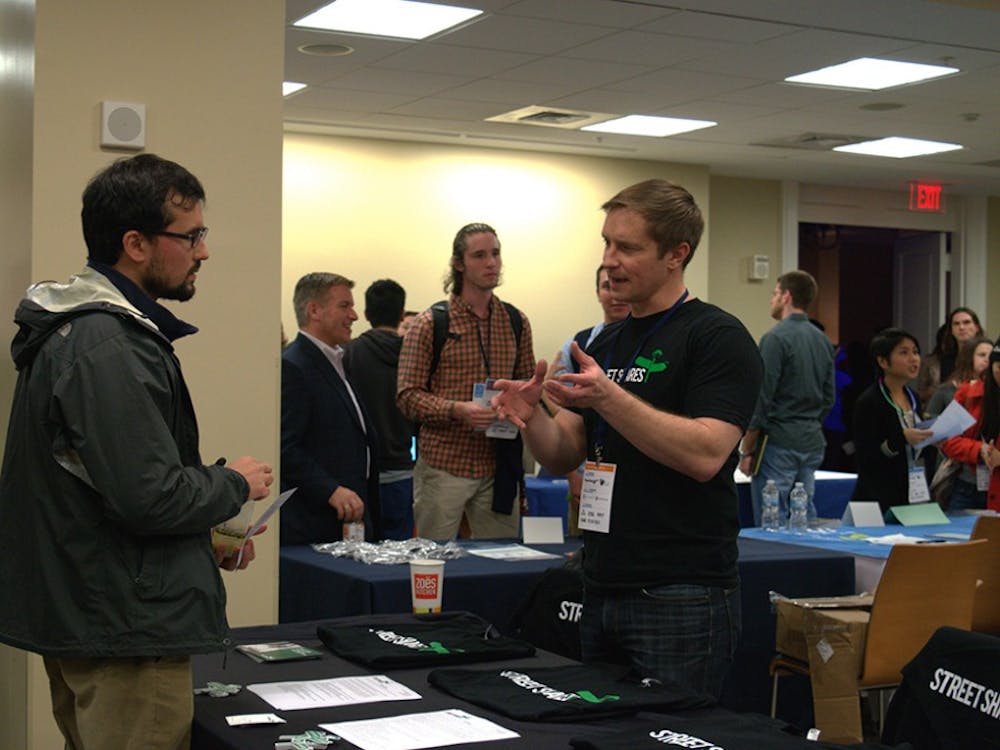 Students at the Startup Career Fair could engage recruiters from up-and-coming businesses in a more casual environment. 