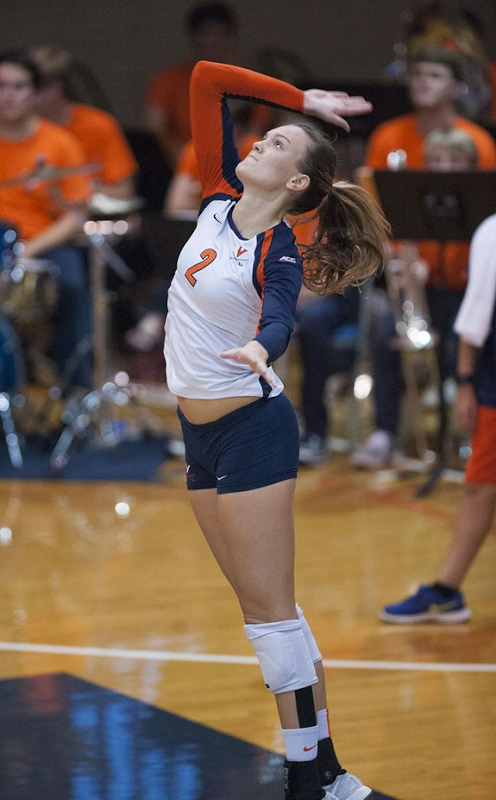 <p>Junior outside hitter Haley Cole and Virginia defeated Boston College Friday before falling to Syracuse in five sets Sunday afternoon.</p>