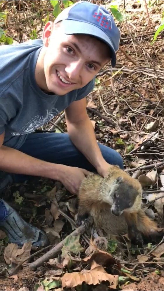 But we (and by we, I mean Ian) caught a groundhog.
