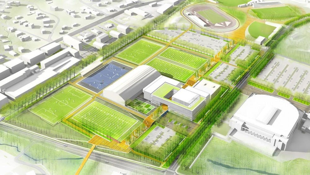 The new Athletics Master Plan complex will provide facilities for more than 70 percent of Virginia’s sport programs.