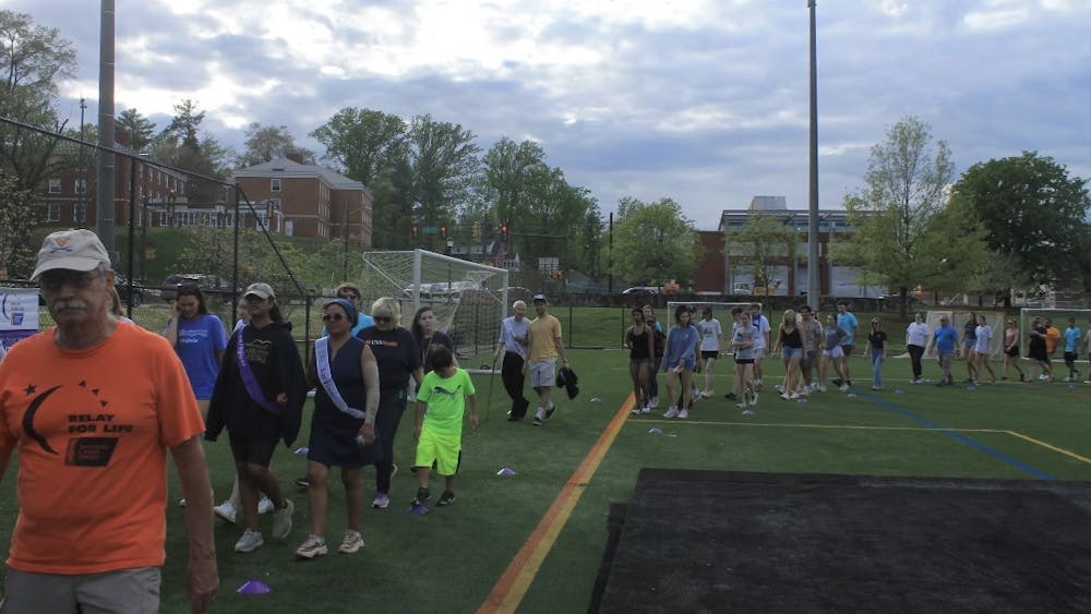 The event’s participants spent three hours walking laps around the field — relaying with their teammates — to physically show support for cancer patients and survivors.