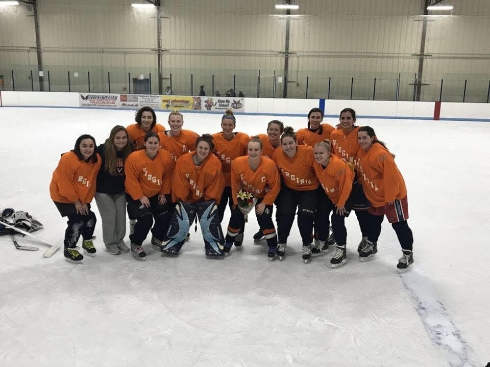 The team features an eclectic mix of University students, including both new and experienced ice hockey players.