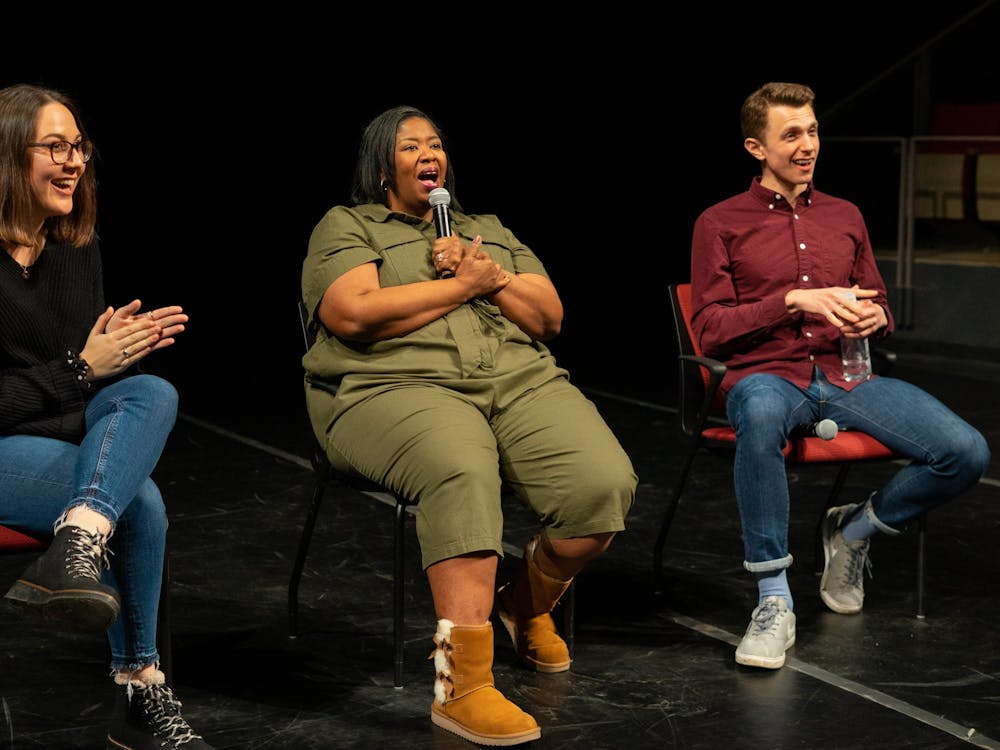 Broadway Talks Back head Kristen Kelly moderated a discussion with "Waitress" alums Natasha Yvette Williams and Henry Gottfried.