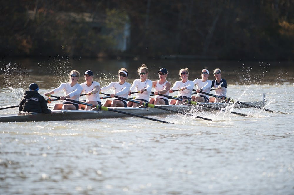 <p>No. 4 Virginia women's rowing succeeds behind the leadership of its veterans, as four seniors and three juniors captain its Varsity Eight Boat. Saturday, though, sophomore Alice Darry and freshman Heidi Long helped lead the&nbsp;group to a tight win over No. 6 Yale.&nbsp;</p>