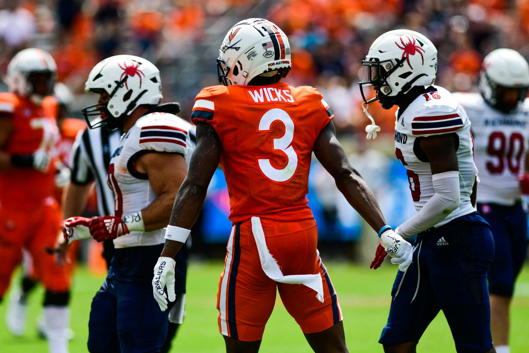 Wicks, who spent four years in Charlottesville, caught two touchdowns for the Green Bay Packers Sunday afternoon.