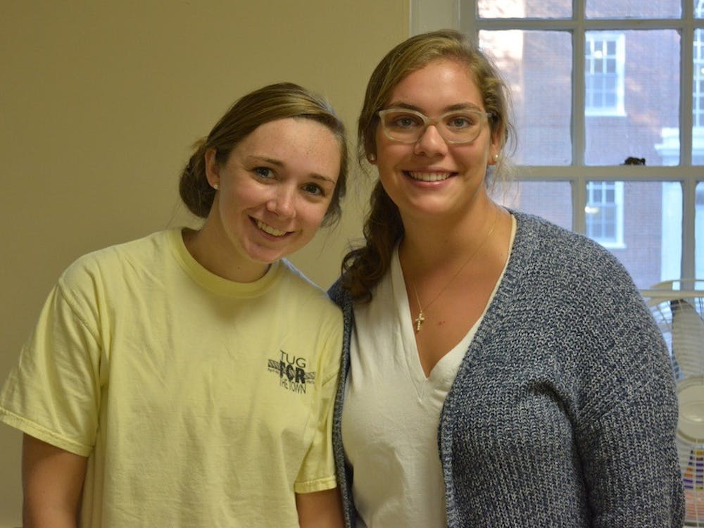 Fourth-year students Clare Driggs and Melissa Picon are participating in Dorm Norms, a new program bringing presentations on sexual assault to first-year dorms.