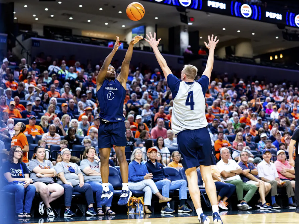 Sophomore guard Dai Dai Ames hits a corner three-point shot.