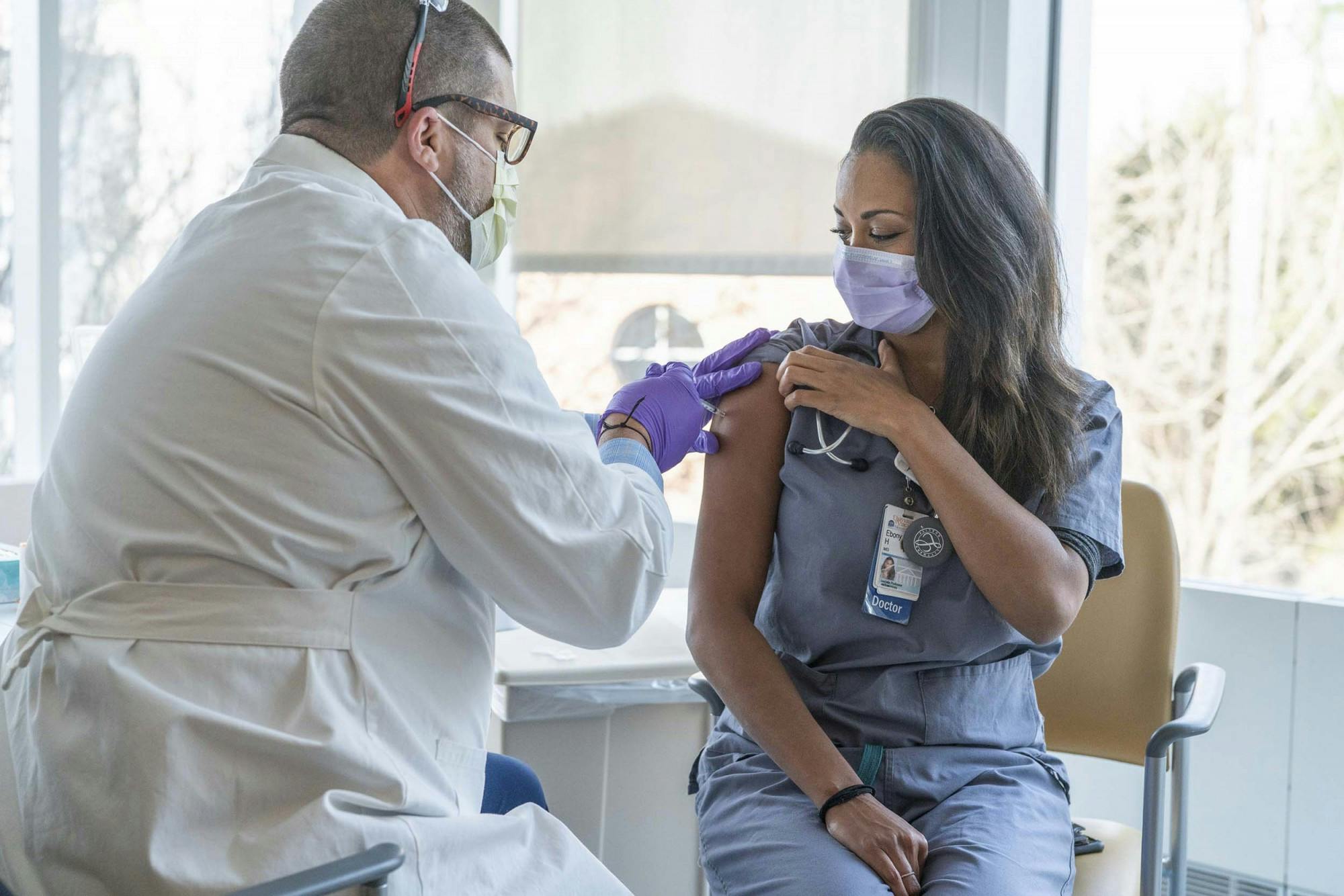 On Dec. 15, Dr. Ebony Hilton became the first person vaccinated for COVID-19 by U.Va Health.