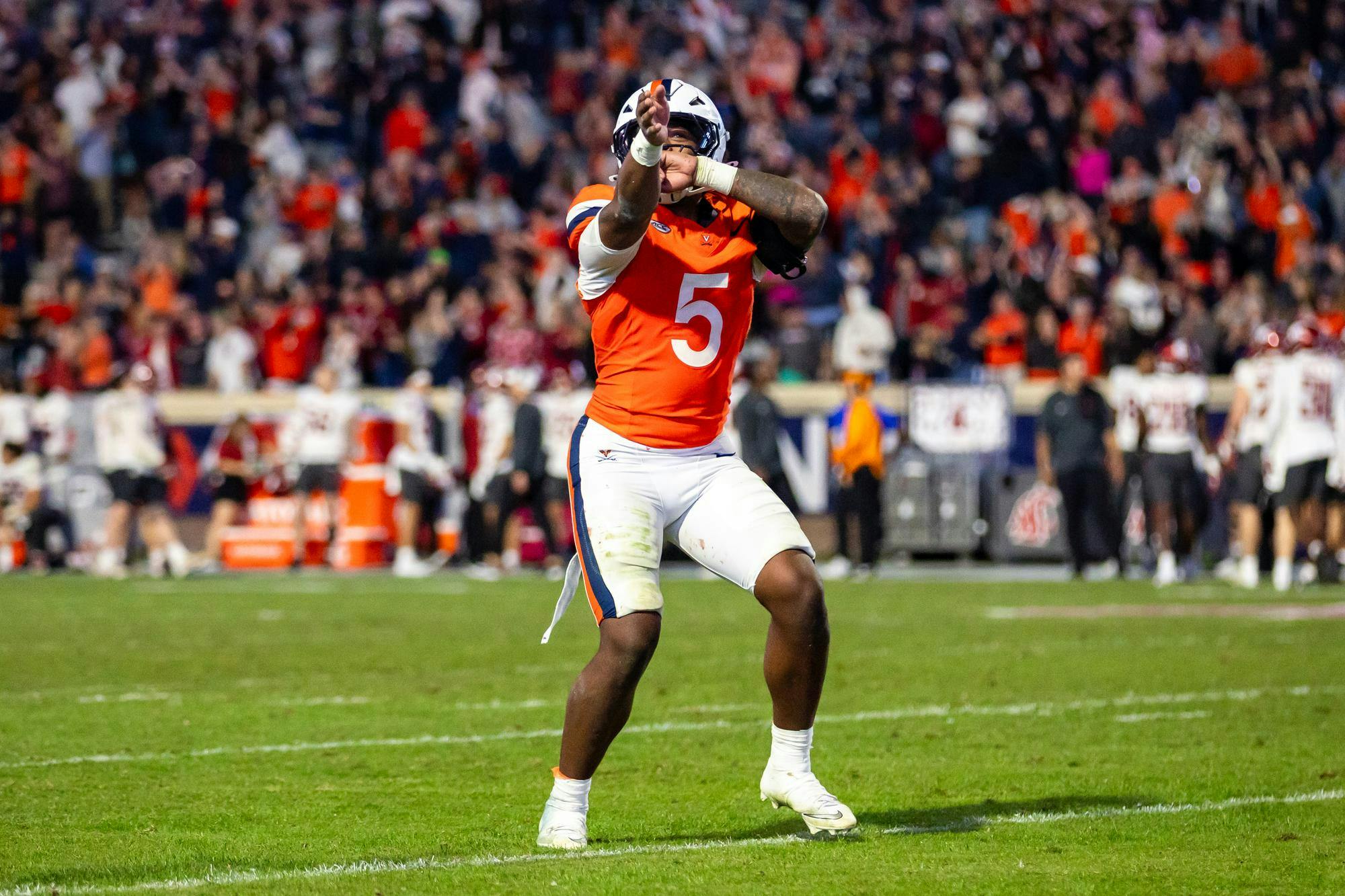 Kam Robinson in action.