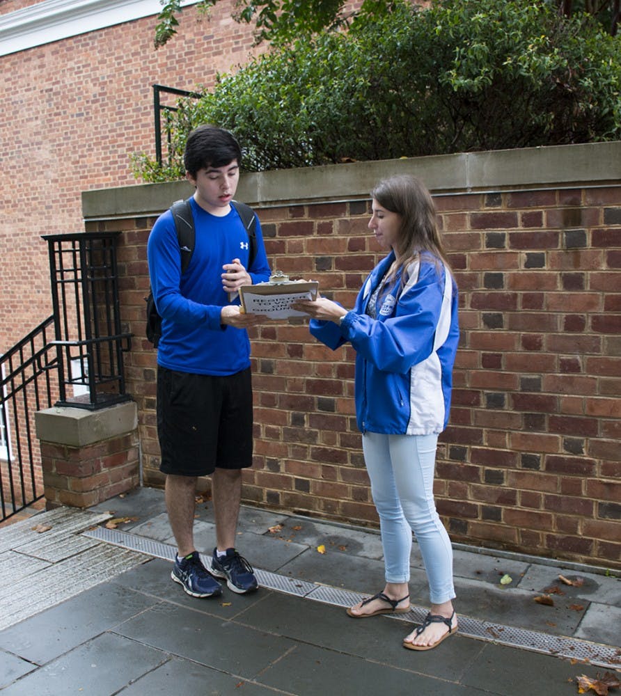 Several student organizations have sponsored on-Grounds voter registration drives.&nbsp;