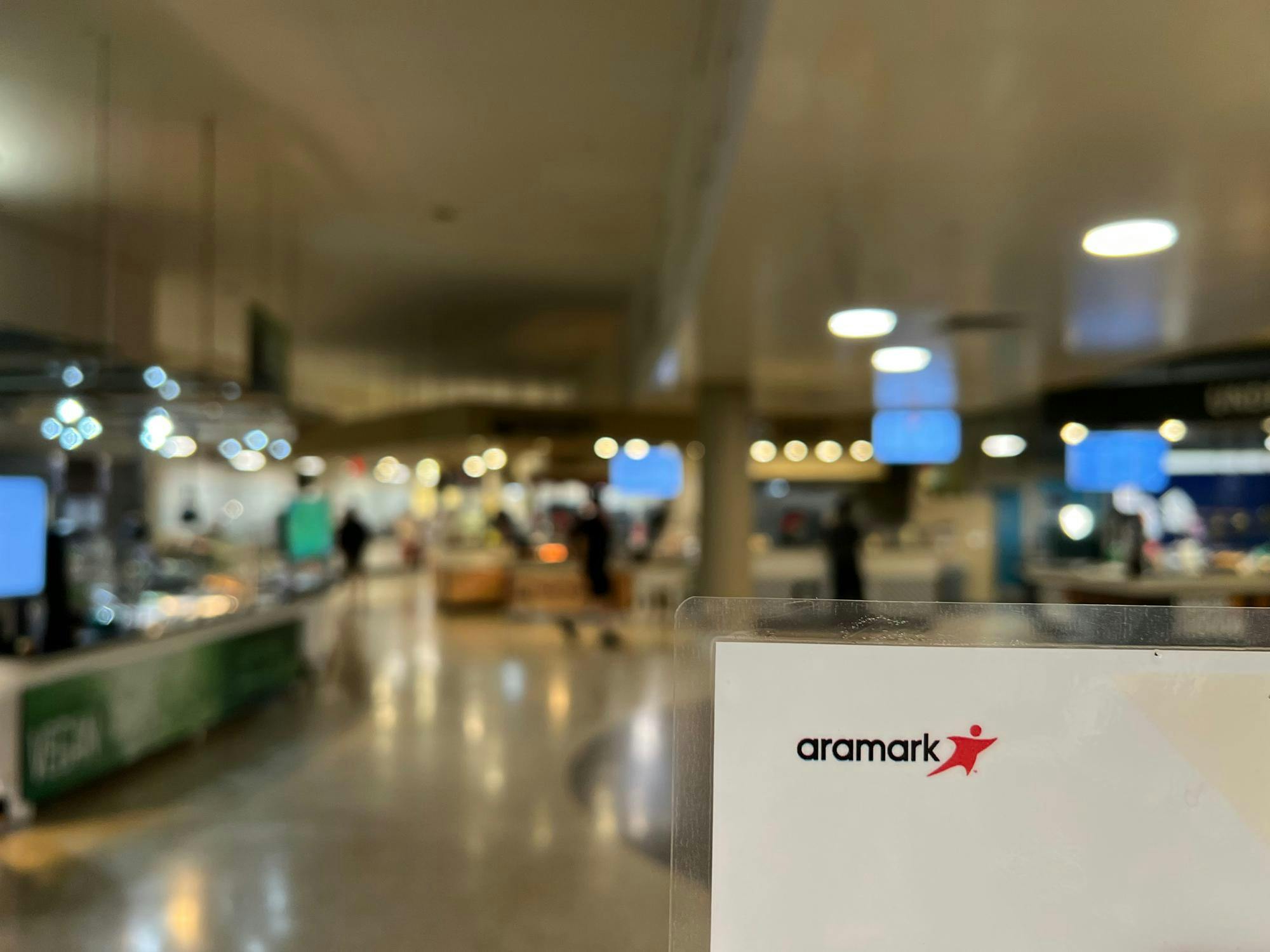 The contract states that Aramark will implement procedures aimed at ensuring that service for customers at the University is “fast, courteous and efficient in all operations.”