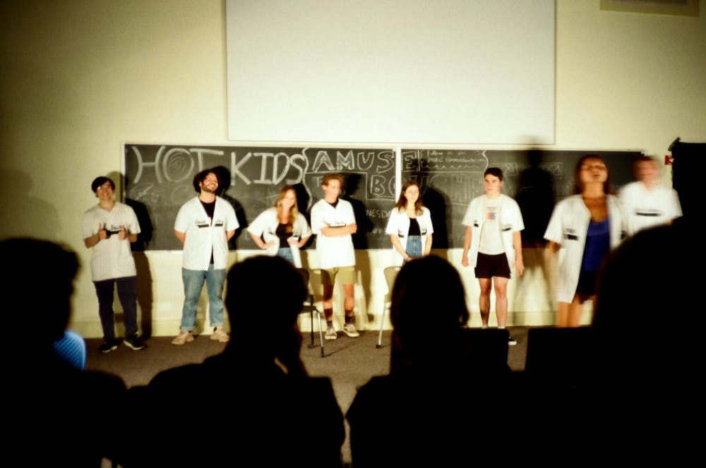 <p>The group’s most recent performance — themed “AFV: An Improv Extravaganza” — consisted of four different forms, each a structured improvisational activity that prompted the group to build scenes.&nbsp;</p>