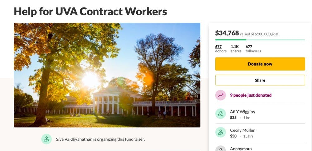 <p>El GoFundMe cerró donaciones el lunes después de que la Universidad anunciara la creación de un fondo de asistencia de emergencia de $2 millones para trabajadores contratados sin licencia.</p>