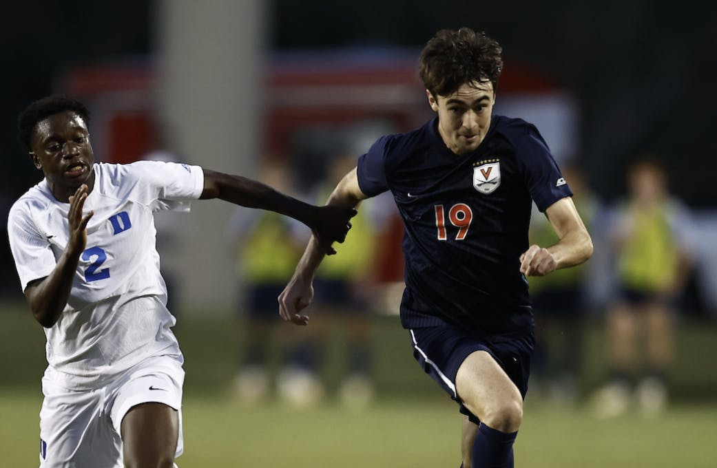 Miller charges forward during a game earlier this season against Duke.
