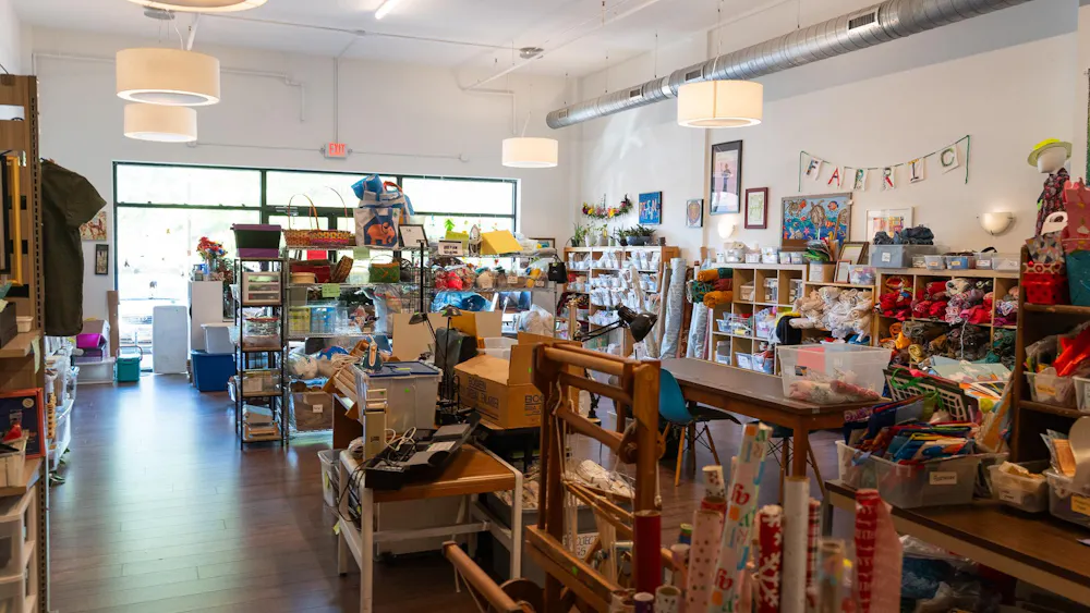 Photograph of The Scrappy Elephant, one of 13 creative reuse centers in Virginia.