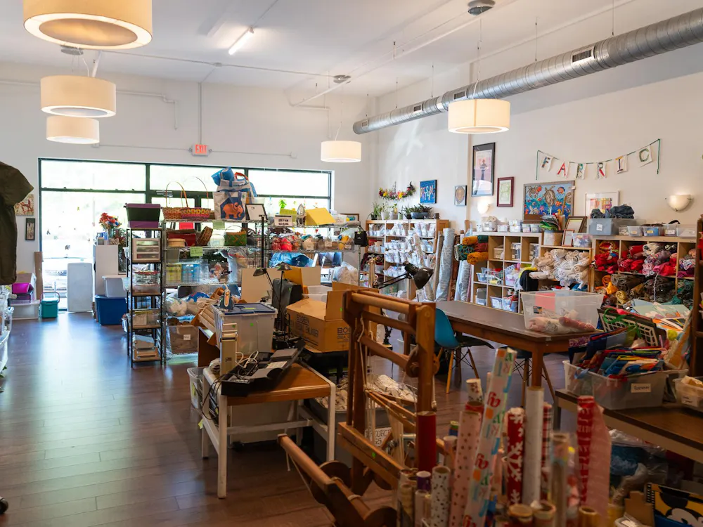 Photograph of The Scrappy Elephant, one of 13 creative reuse centers in Virginia.