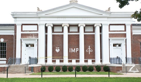 	The McIntire School of Commerce in Rouss-Robertson Hall, lower Lawn.