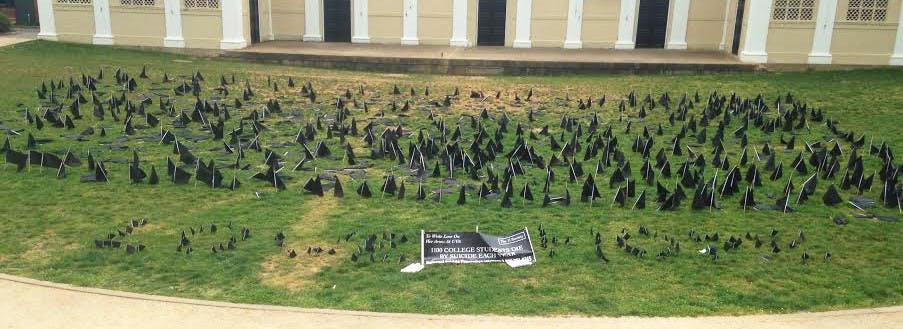 “We wanted to &hellip; raise awareness that suicide is a really big problem, especially for college students,” Dister said.