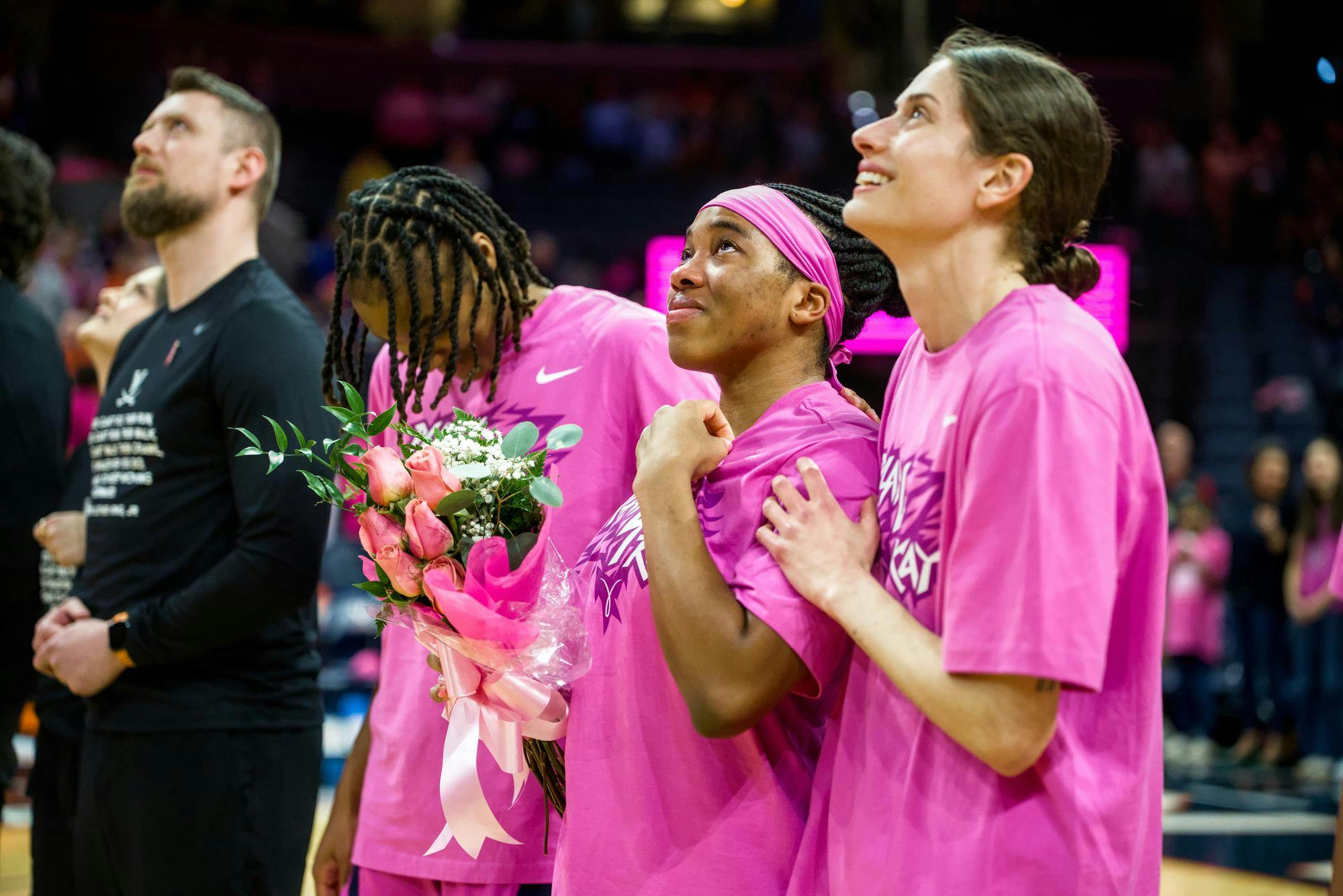 Women's basketball defeated Iowa March 23, becoming the first team to advance from the First Four to the Sweet 16.