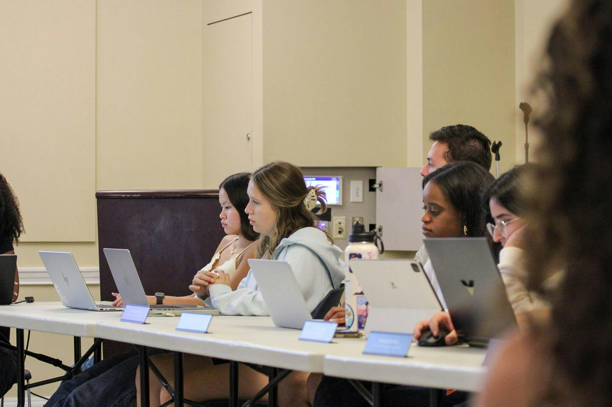 Photograph of a Student Council meeting Sept. 23