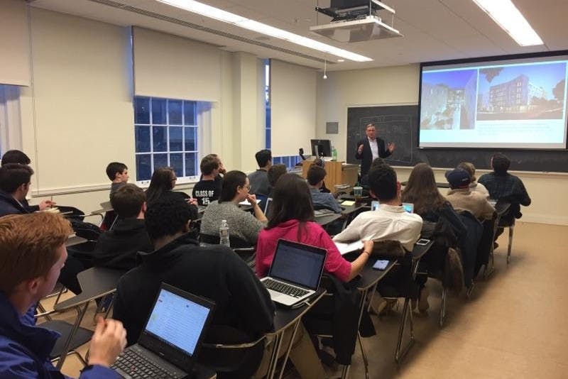 Olsen discussed issues facing government-funded low-income housing as well as&nbsp;solutions for them.