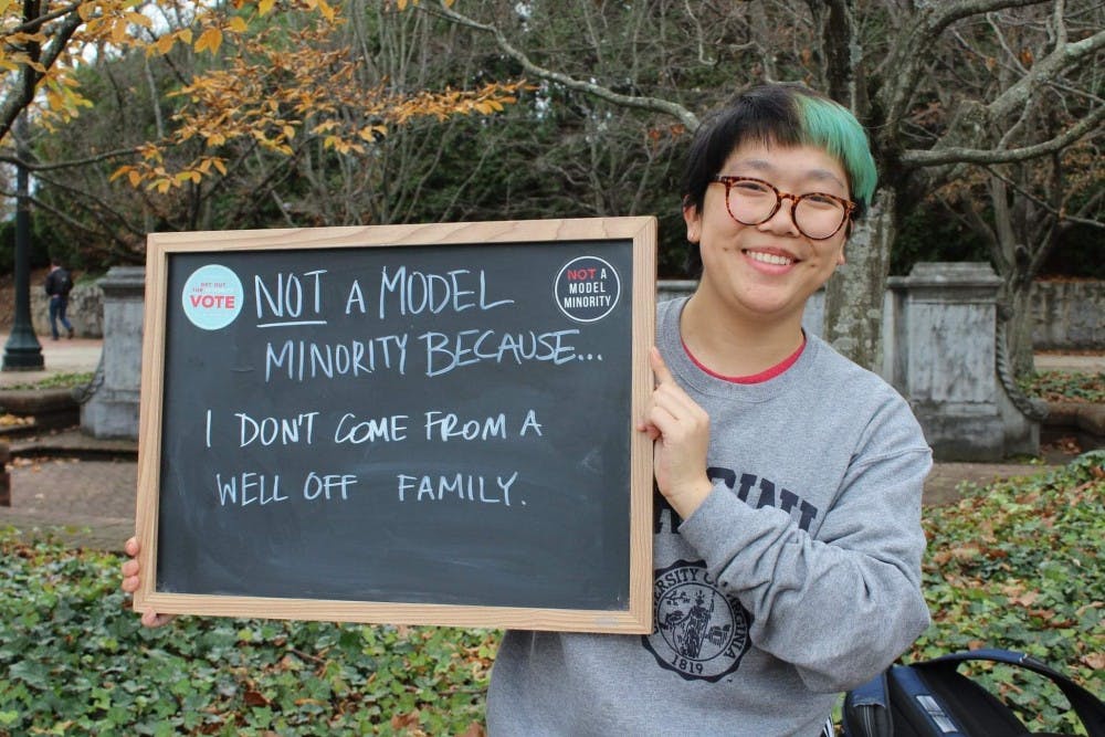 <p>ASU's 'Not a Model Minority' campaign encouraged participants to advocate for nonconformity, as demonstrated by the one of the campaign's leaders, Zoe Pham.</p>