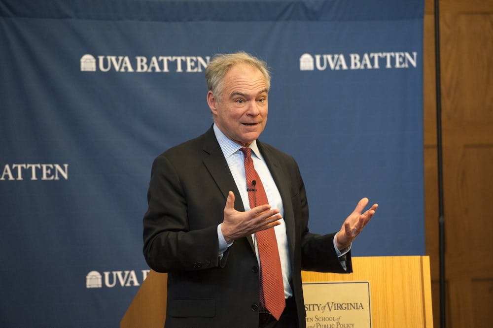 <p>Senator Kaine explained that he values the insight of students and young people in matters of war and peace. &nbsp;</p>