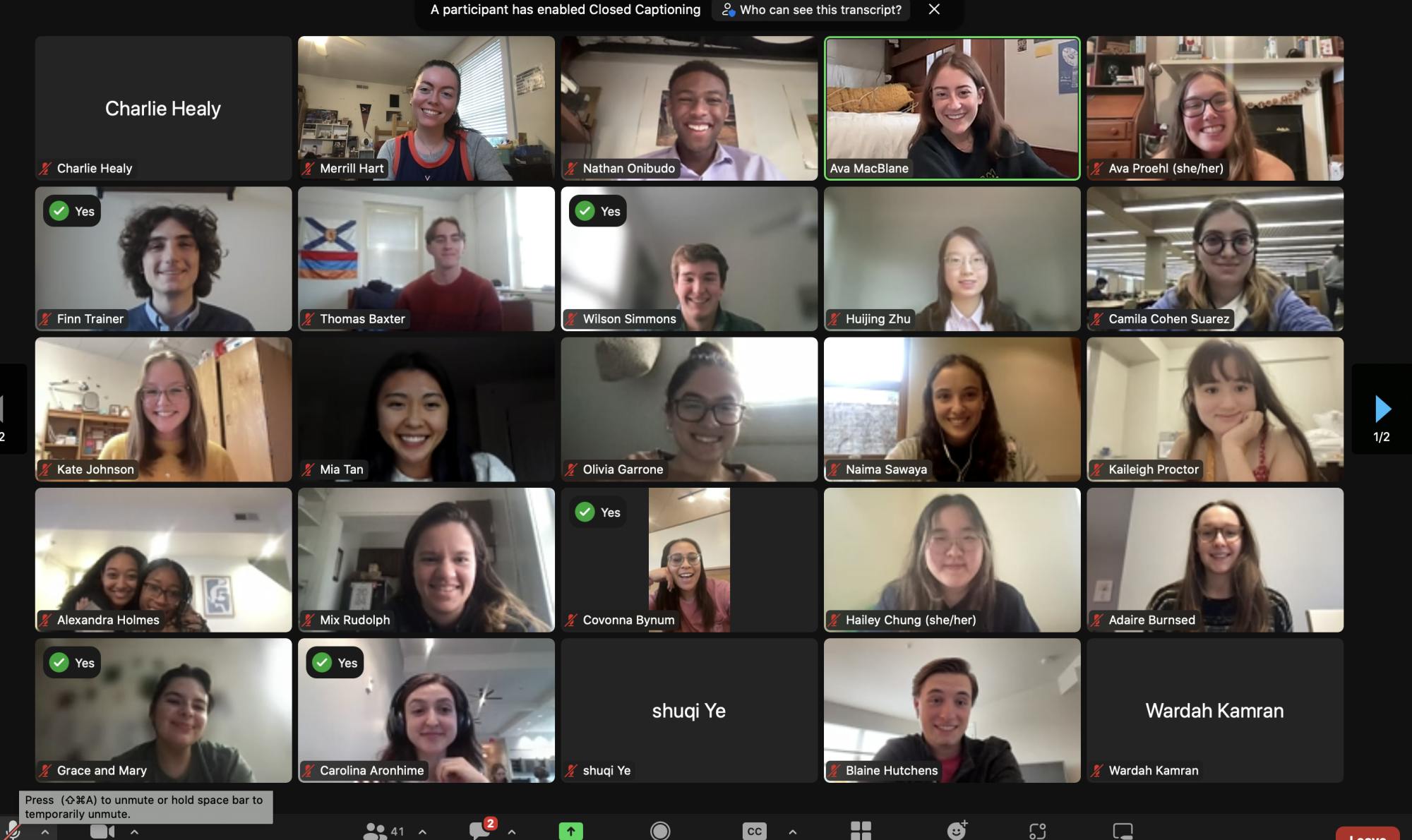 The Cavalier Daily also held elections for junior board positions.