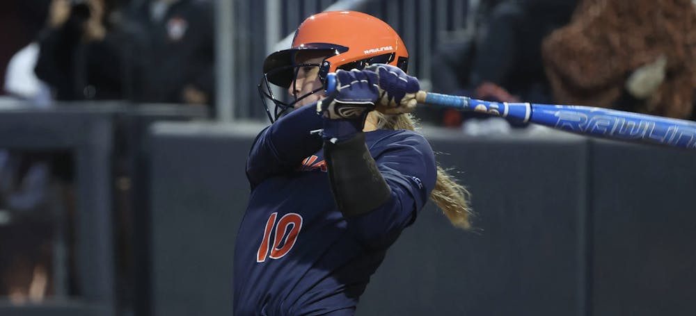<p>Sophomore infielder Jade Hylton belted a pair of home runs in the Cavaliers' 9-3 win over St. Thomas Sunday.</p>