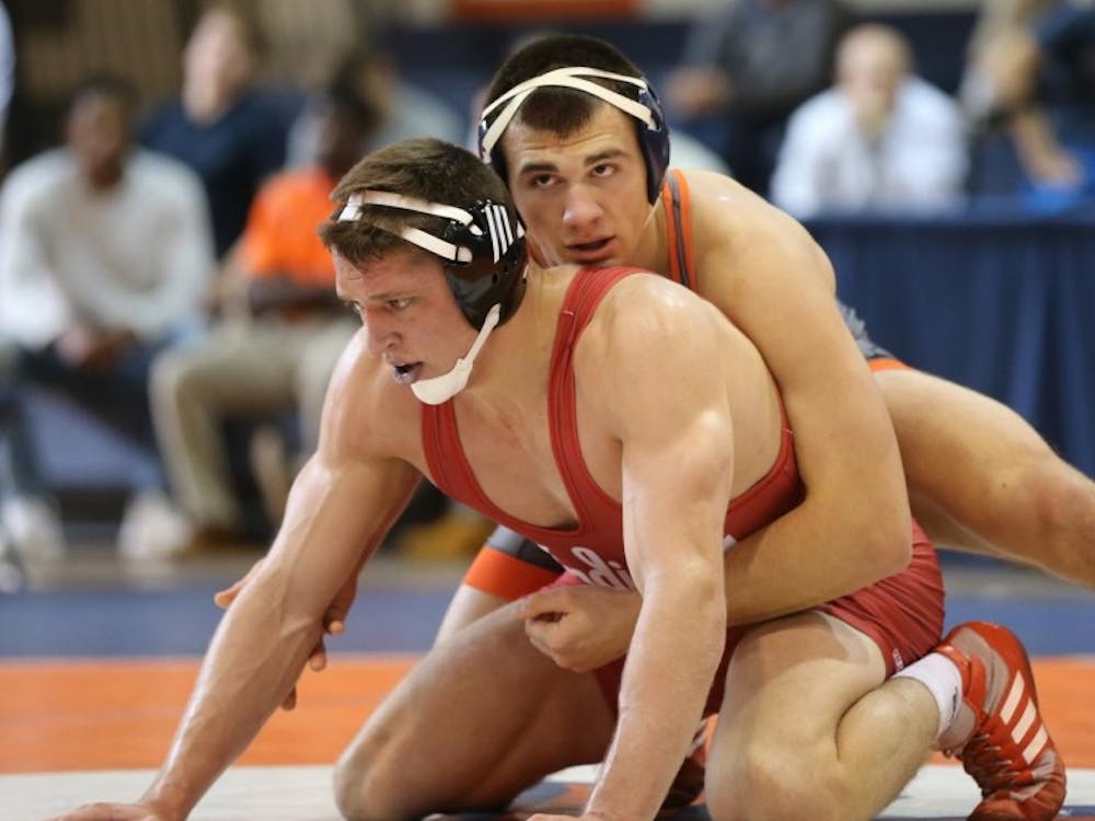 Sophomore Jay Aiello — ranked No. 8 at 197 pounds — picked up an overtime decision in Virginia's loss to Missouri.