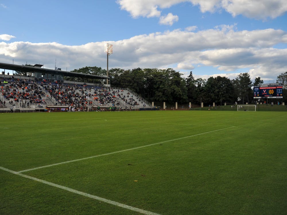 The Virginia women's soccer team played Notre Dame last month in front of its largest home crowd since 2017 — a total of 2,596 fans.