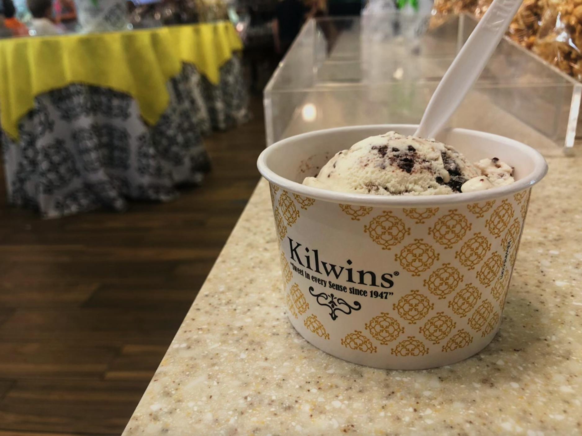 The ice cream was creamy, rich and, simply put, delicious, combining a vanilla base with miniature peanut butter truffles and gobs of chocolatey fudge.