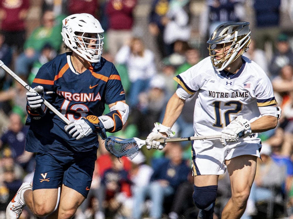Ryan Colsey carries the ball against Notre Dame.
