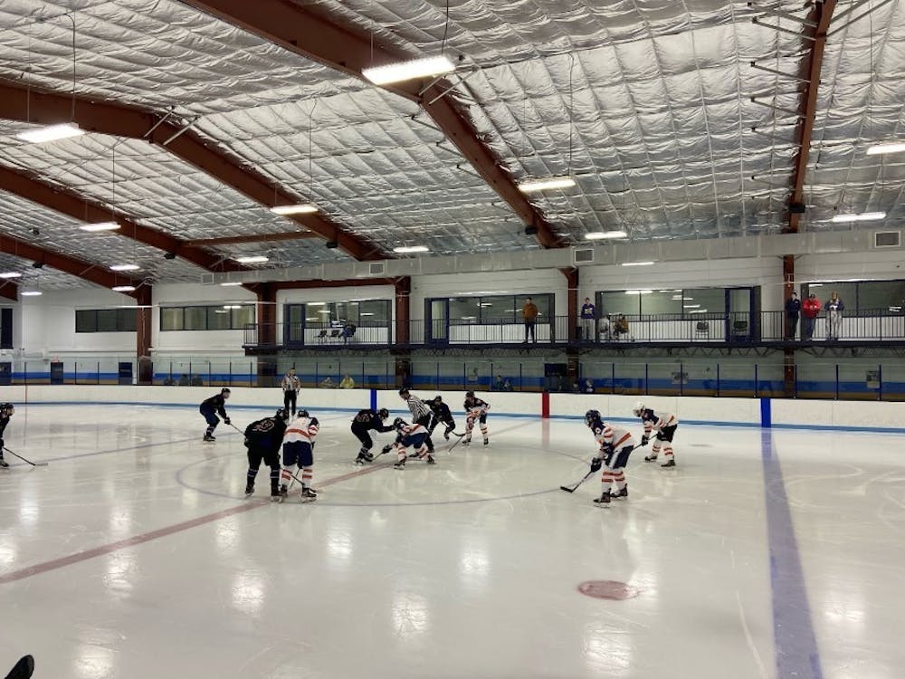 Virginia Club Hockey set to begin its game against James Madison in Haymarket, Virginia.