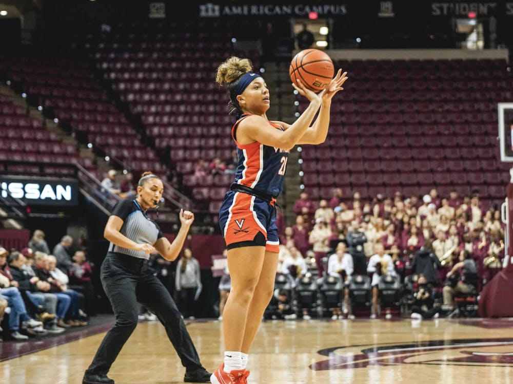 Freshman guard Kymora Johnson poured in a career-high 35 points Sunday to lead the Cavaliers to victory