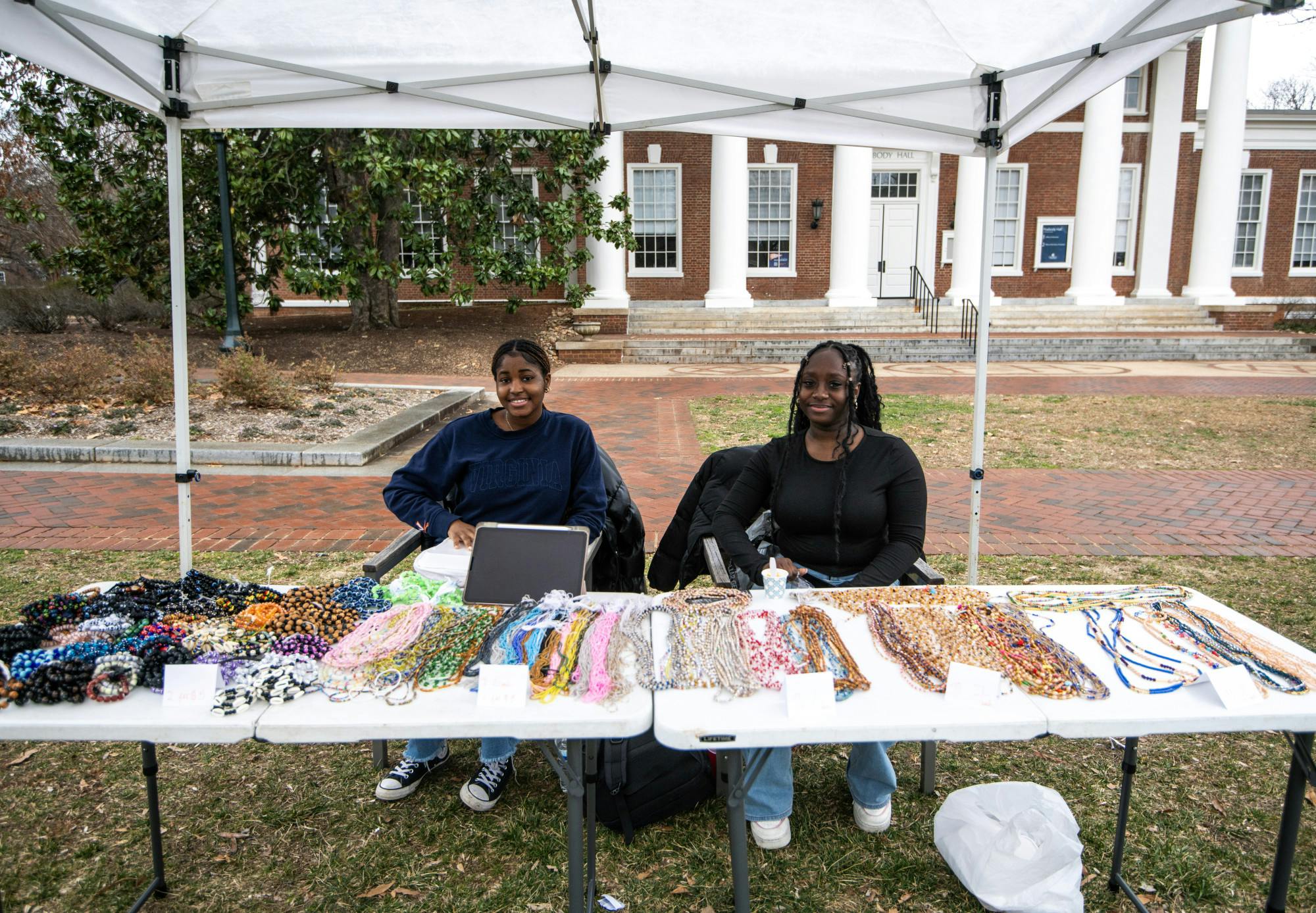 Throughout the afternoon, the pop-up shop attracted a diverse group of students who came to browse the shops, listen to music and learn more about local Black-owned businesses.&nbsp;