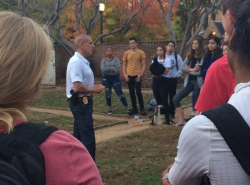 Longo spoke with members of the UJC during their meeting about engaging with students in his new role as interim chief of the UPD.