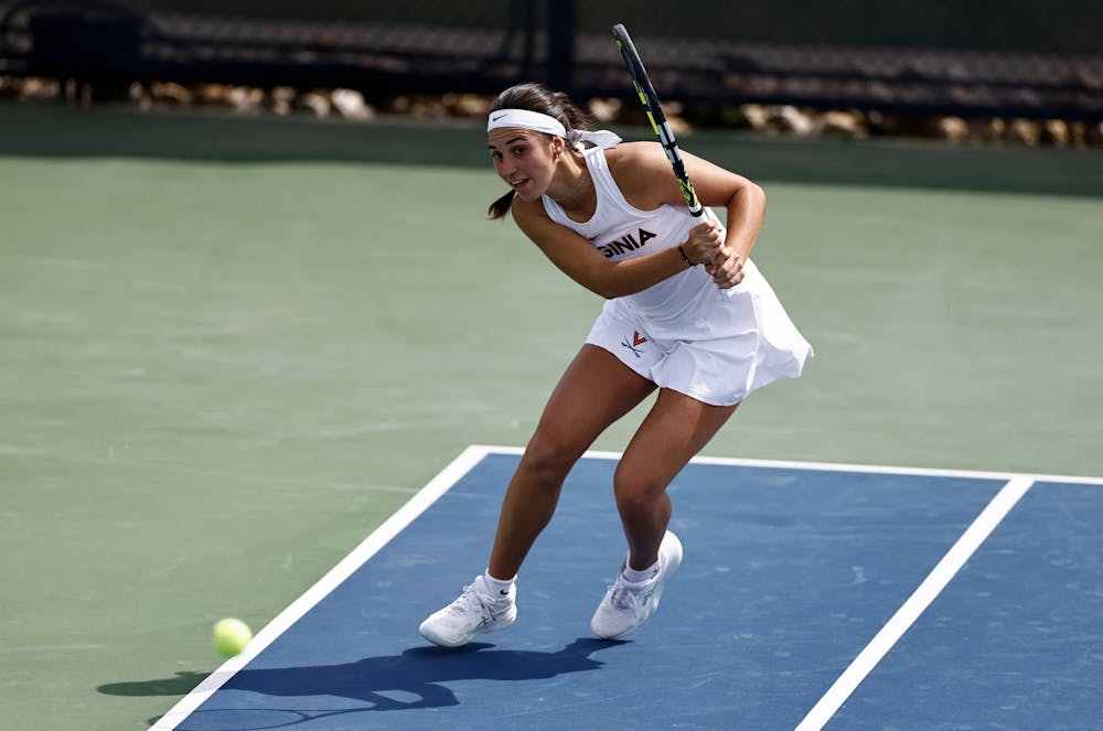 <p>The Cavaliers dominated in both singles and doubles.</p>