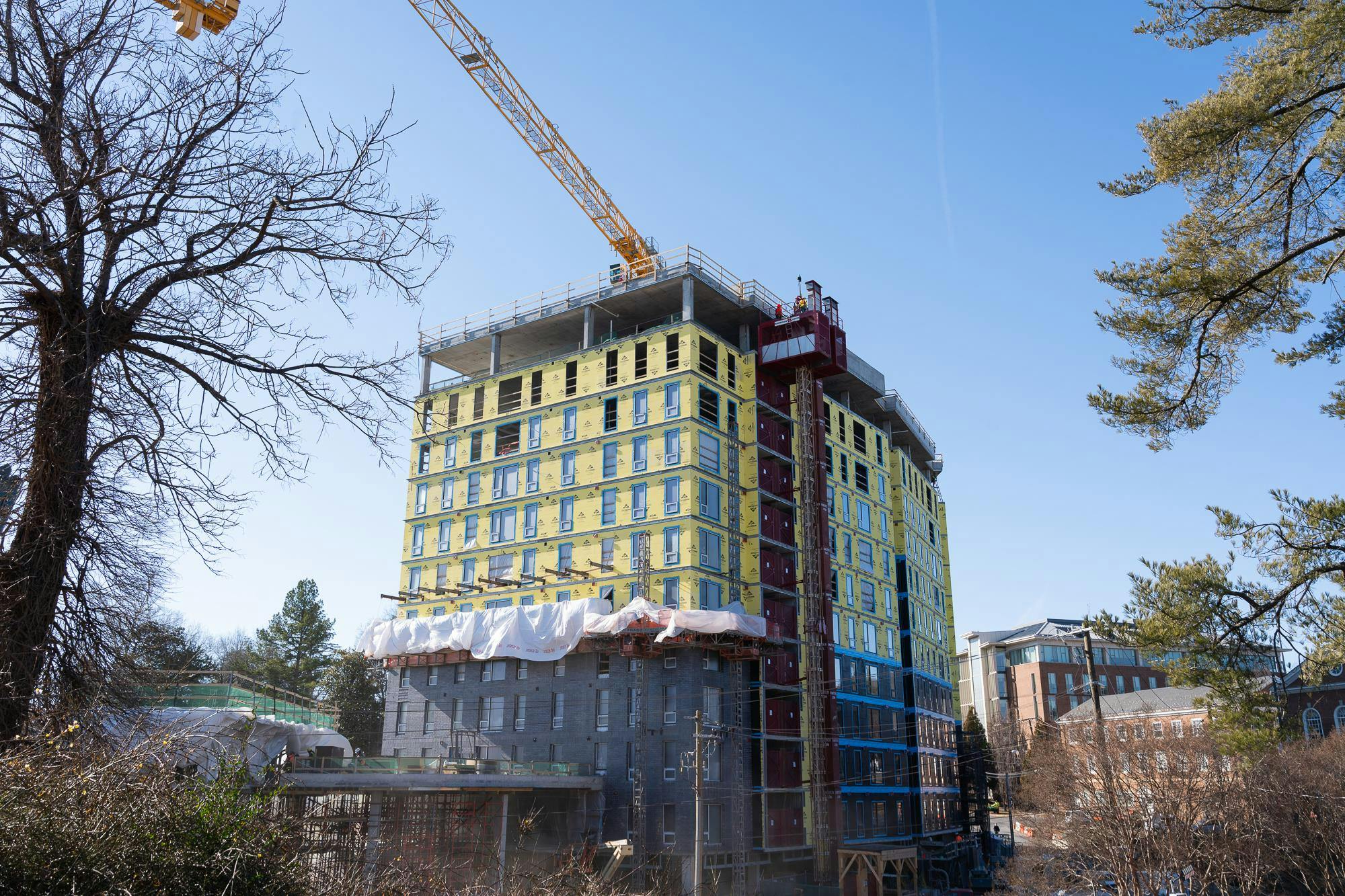 VERVE Charlottesville construction site, photographed Jan. 22, 2026.