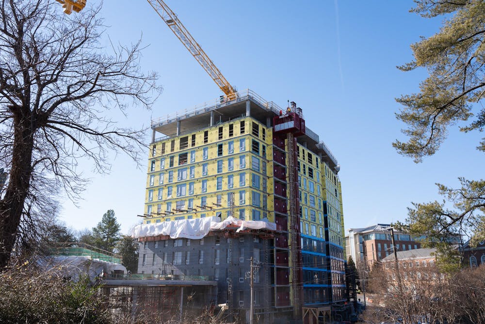 VERVE Charlottesville construction site, photographed Jan. 22, 2026.