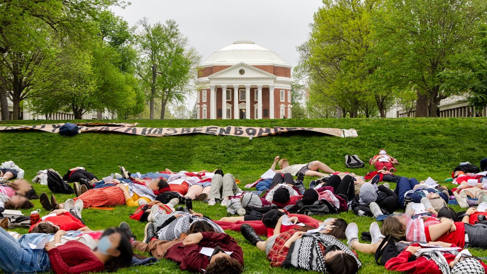 The die-in capped off Palestinian Liberation Week, which included educational and cultural events such as panels about healthcare in Gaza and a “Protest Poetry for Palestine” event. &nbsp;